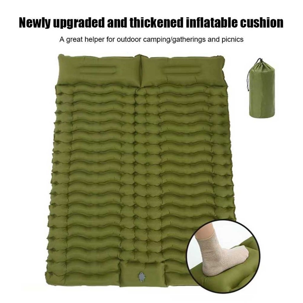 Kasur Matras Angin Manual Sleeping Pad Waterproof Double - HQ-200 sleeping pad ultralight 2 bed kasu