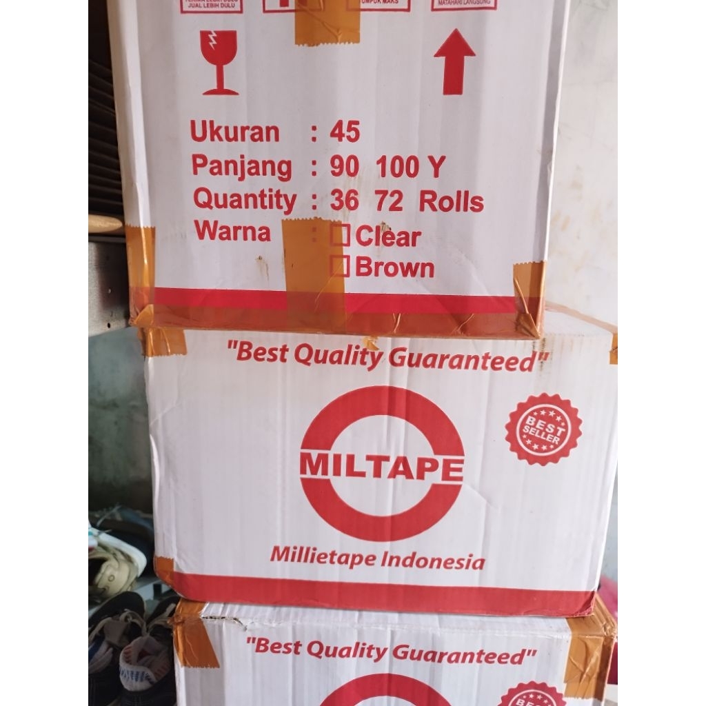 Grosir Lakban COKLAT MILITAPE 100 YARD COKLAT 1 DUS