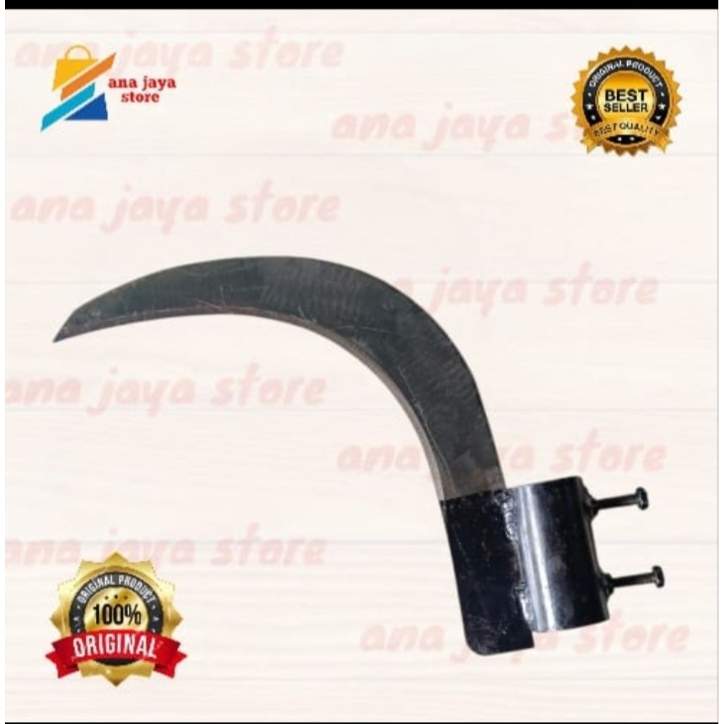 Sabit pisau pinang plat baja tebal panjang 30 cm untuk potong rumput,dahan ranting,egrek daun