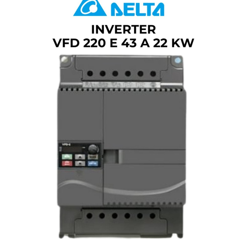 VFD 220 E 43 A 22 KW - INVERTER DELTA SERI E - VFD220E43A