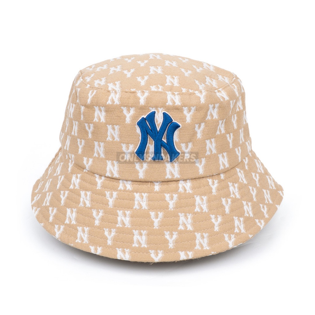 MLB NEW YORK YANKEES MONOGRAM CLASSIC BUCKET HAT BEIGE