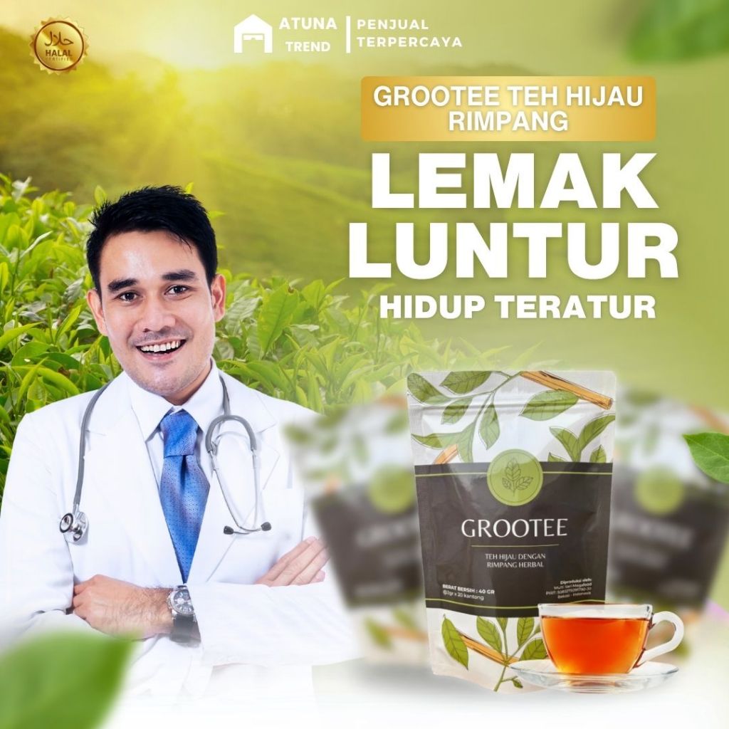 Grootee Teh Jahe Kunyit Lengkuas Sereh - Minuman Herbal Sere Kunyit Jahe Lengkuas Dan Lemon