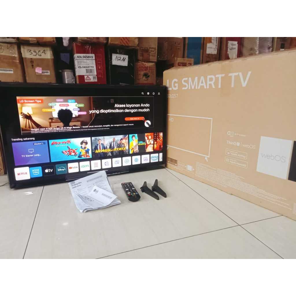 TV LED LG SMART 32 INC KONDISI BEKAS MASIH SEGEL (5998R)