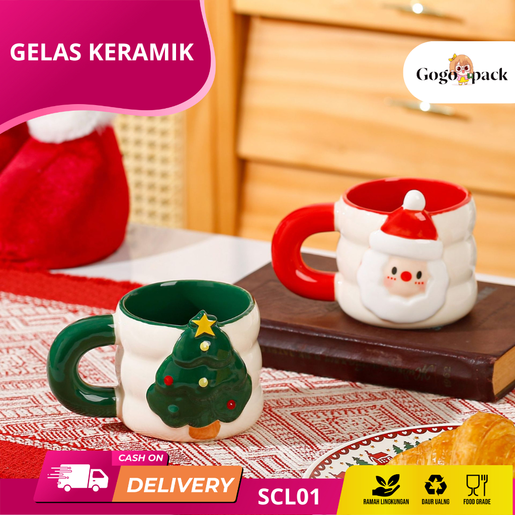 Chrismast Gift Mug / Ramadan Gift / Gelas Keramik / Mug Ceramic / Coffee Cup / Hampers Natal / Gift 