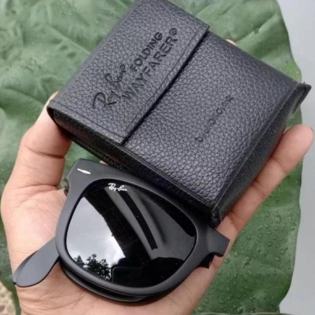 Kacamata Hitam Rayban Folding Size 50 Fullset