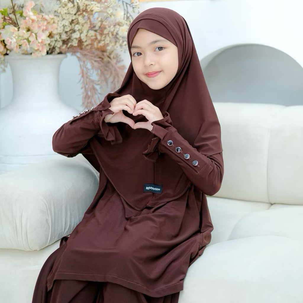 Pittu Kids - Zoya One set New Produk Setelan muslim anak kulot jersey Premium HANYA ATASAN DAN KULOT