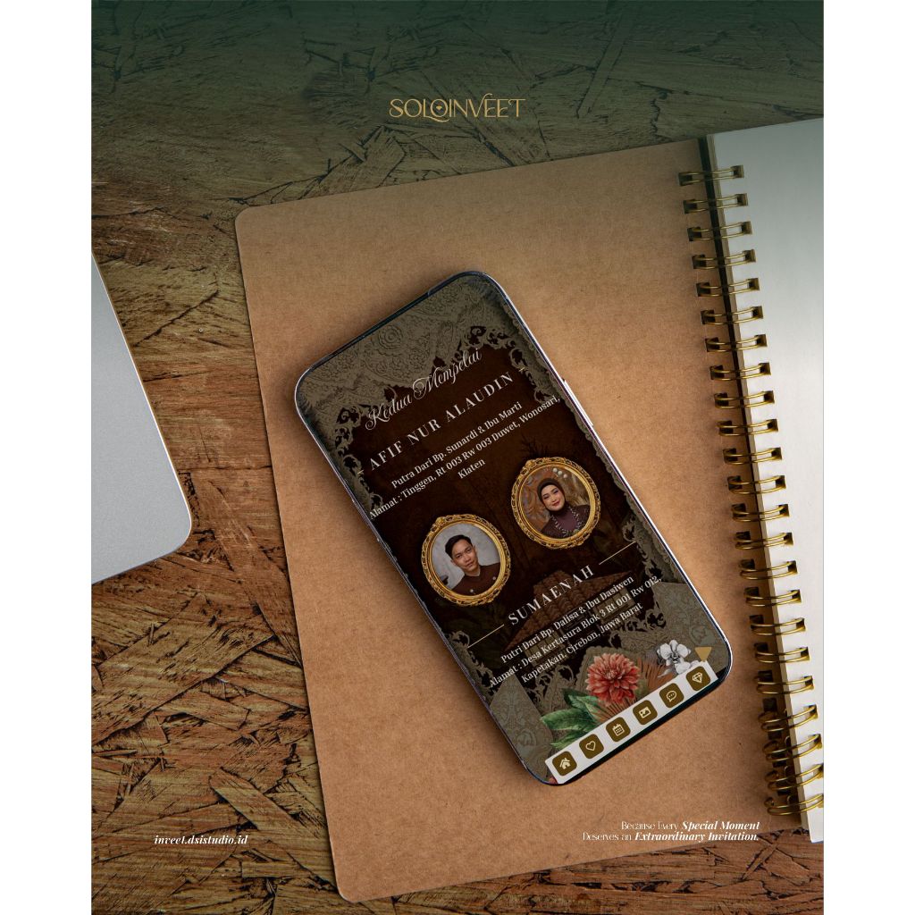 Undangan Digital Pernikahan Website Online Jawa Premium | Undangan Web Nikah Jawa