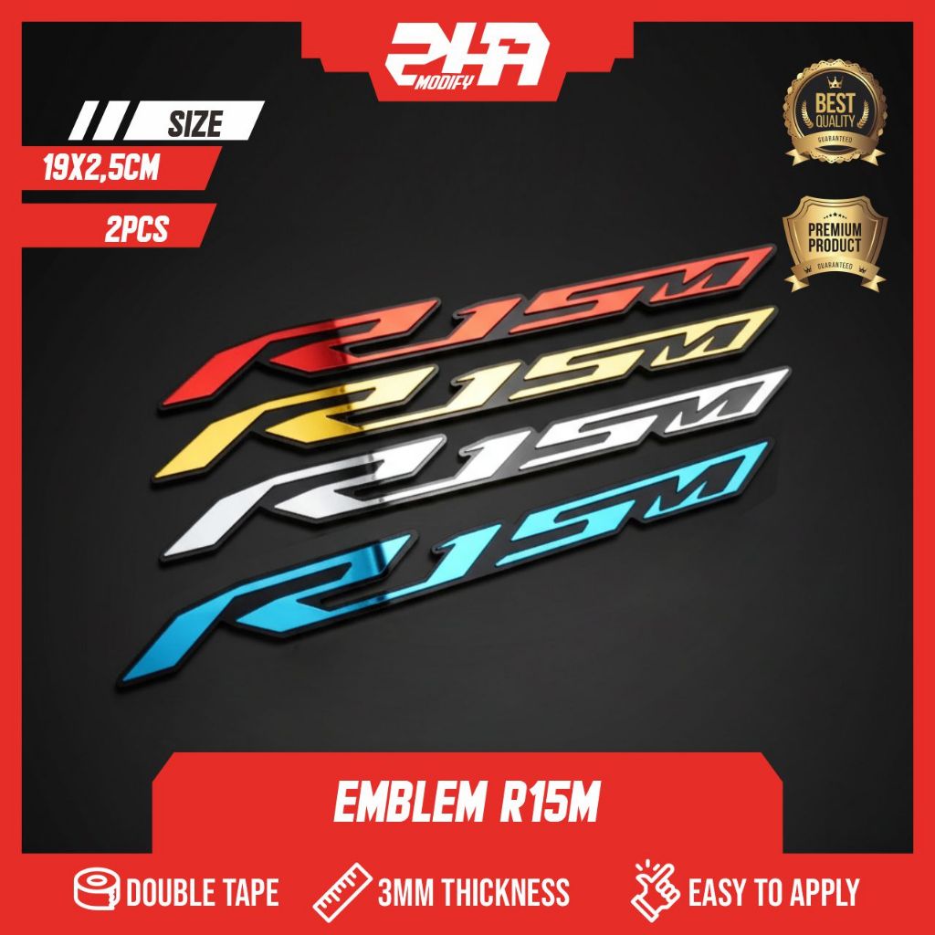 EMBLEM R15M LOGO R15 BUKAN STIKER R15M AKSESORIS R15M EMBLEM YAMAHA R15M VARIASI YAMAHA EMBLEM MOTOR