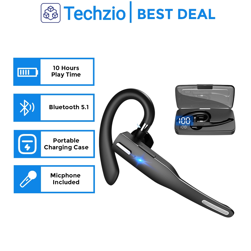 YYK-525 Bluetooth Rotatable Earphones with Mic Noise Reduction with charging case