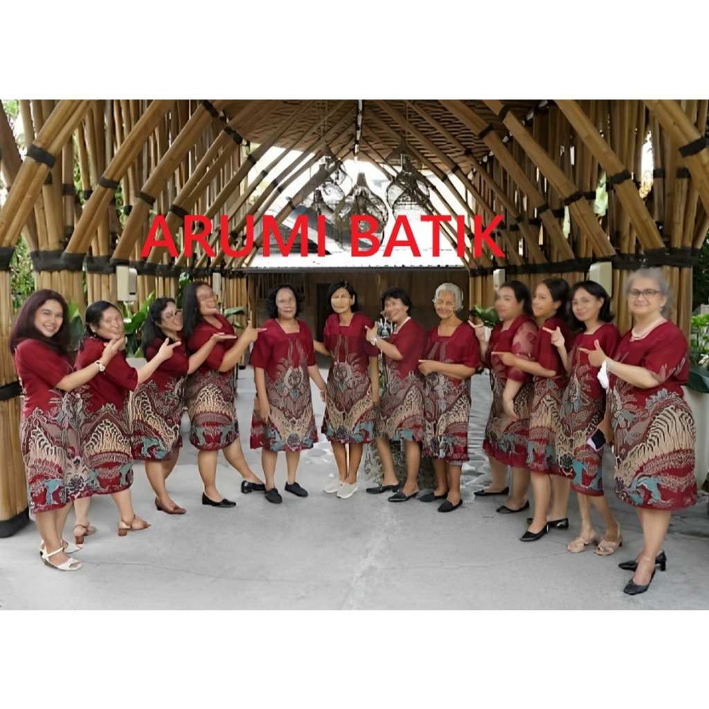 Sarimbit Batik Kemeja Dress Brokat Renda Mewah Grosir Termurah Merah Maroon Hijau Tosca Kuning Emas