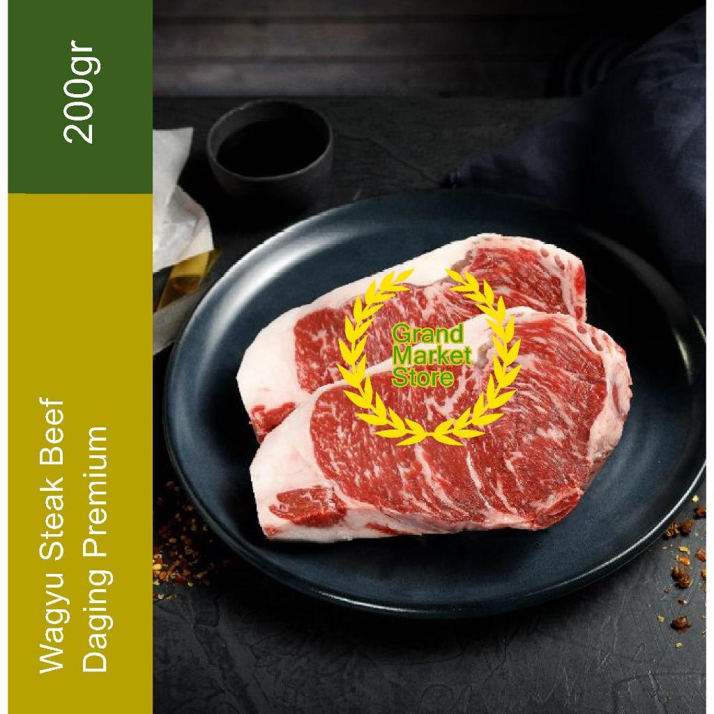 Ribeye Wagyu Steak / Promo Wagyu Steak Beef Premium Import  / Daging Sapi Wagyu Steak Beku / Wagyu S
