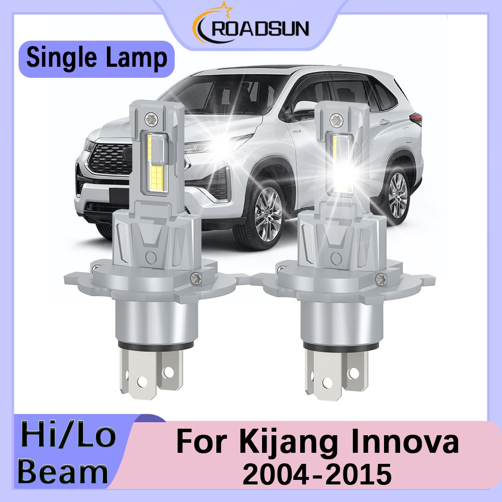 [For Kijang Innova 2004-2015] Sepasang LED Lampu Depan Mobil Super Bright Hi/Lo Beam 300W 24000LM 60