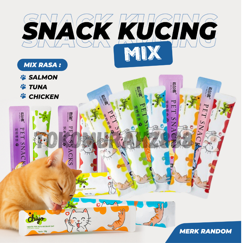 Isi 500gr Cat Strip Creamy Snack Kucing /Makanan Snack Kucing Adult Kitten Cat Strips/Cat Strip