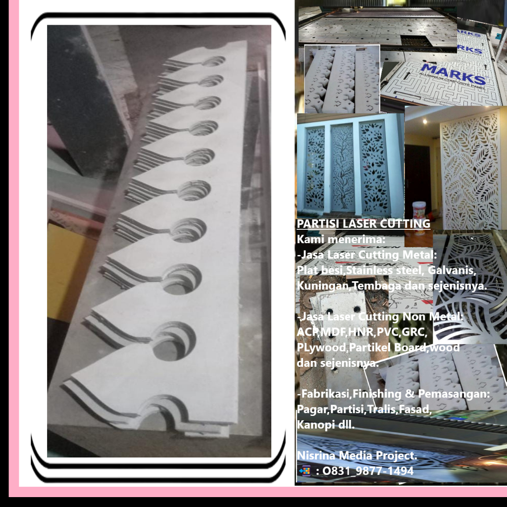 LISPLANG GRC MOTIF GIGI BALANG (20 cm x 120 cm)