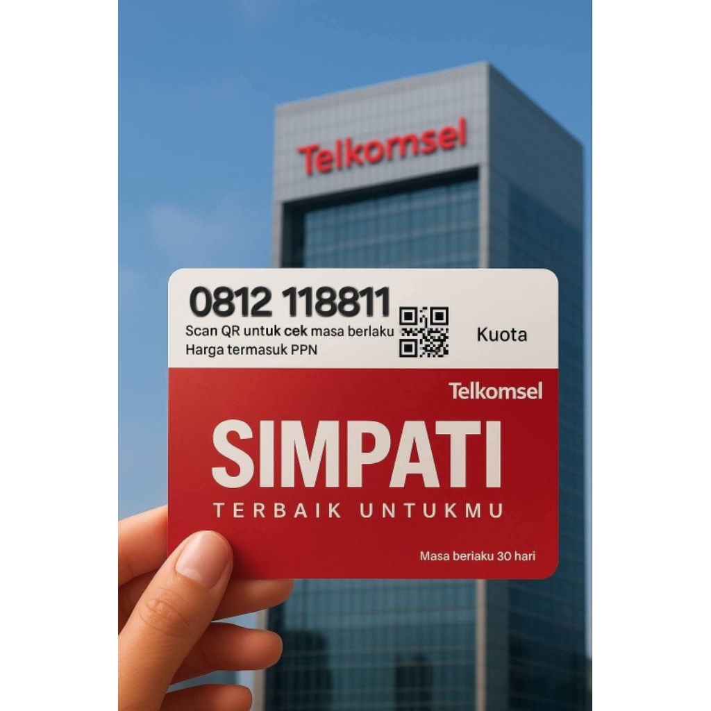 NOMOR CANTIK TELKOMSEL PRABAYAR SIMPATI 10 DIGIT SERI AABBAA RAPIH MINIMALIS - 081X 118811
