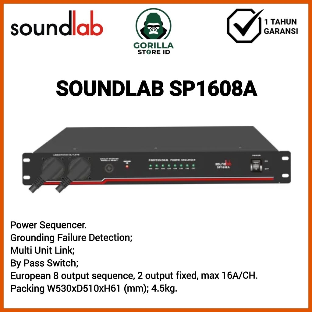 Power Sequencer Soundlab SP-1608A