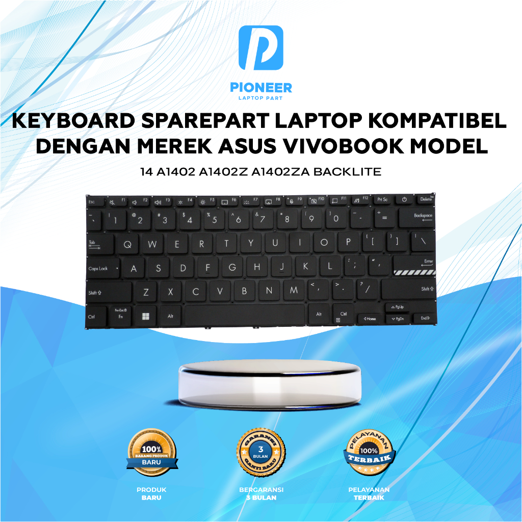 Keyboard Asus Vivobook 14 A1402 A1402z A1402za Backlite