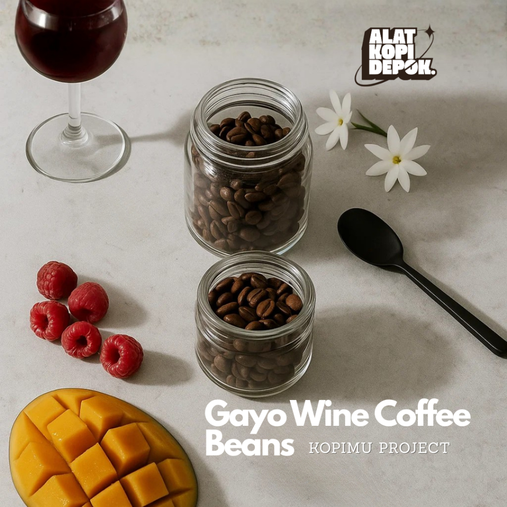 Kopimu Project Coffee Beans Aceh Gayo Wine  Biji Kopi 100% Arabica Single Origin Aceh Bebesan Filter