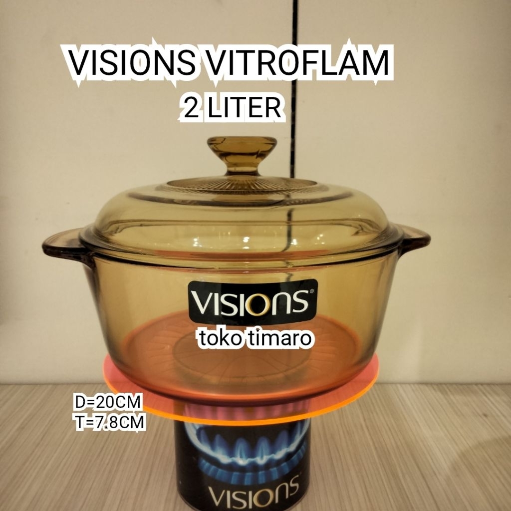 VISIONS PANCI MASAK KACA 2L