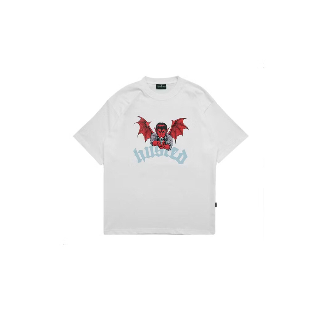 HUSTED YOUTH - BASGUN WHITE T-Shirt