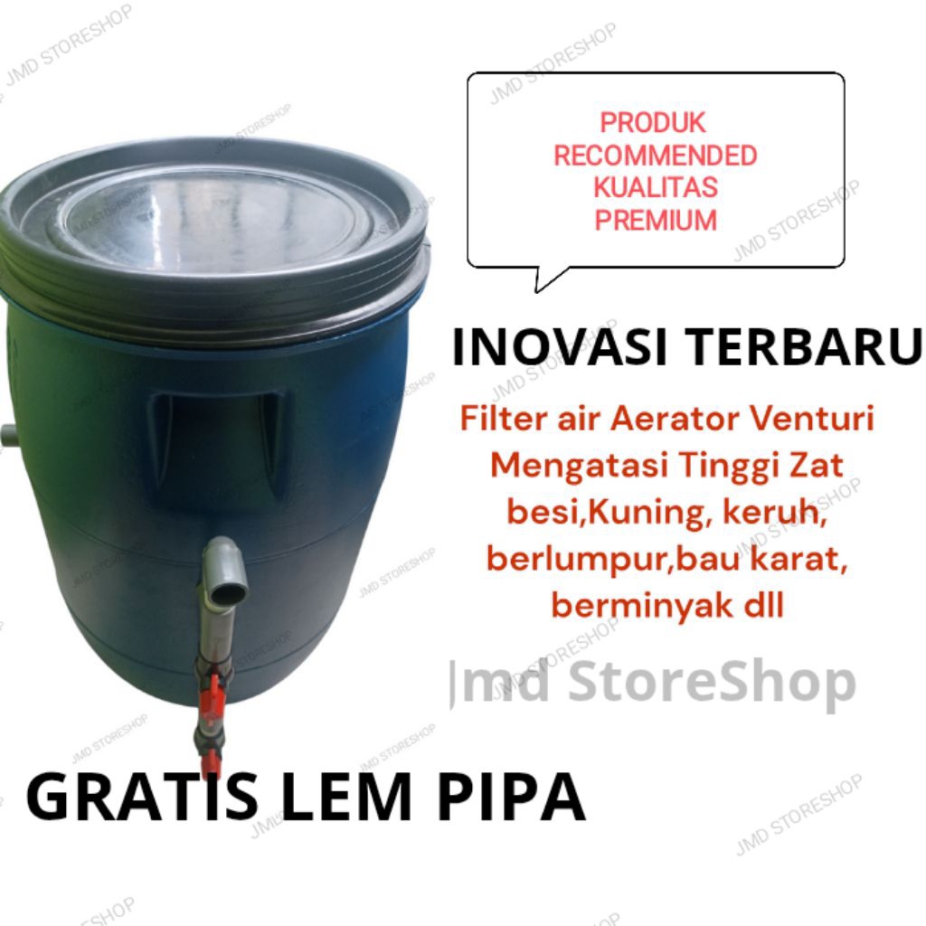 FILTER AIR SUMUR SISTEM AERASI VENTURI (MODEL TERBARU) pipa 3/4 in