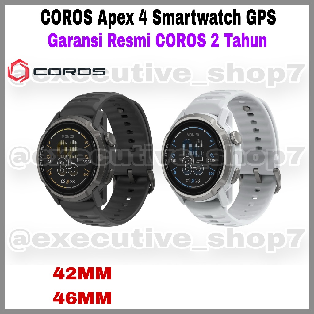 COROS Apex 4 Smartwatch GPS - Garansi Resmi COROS 2 Tahun