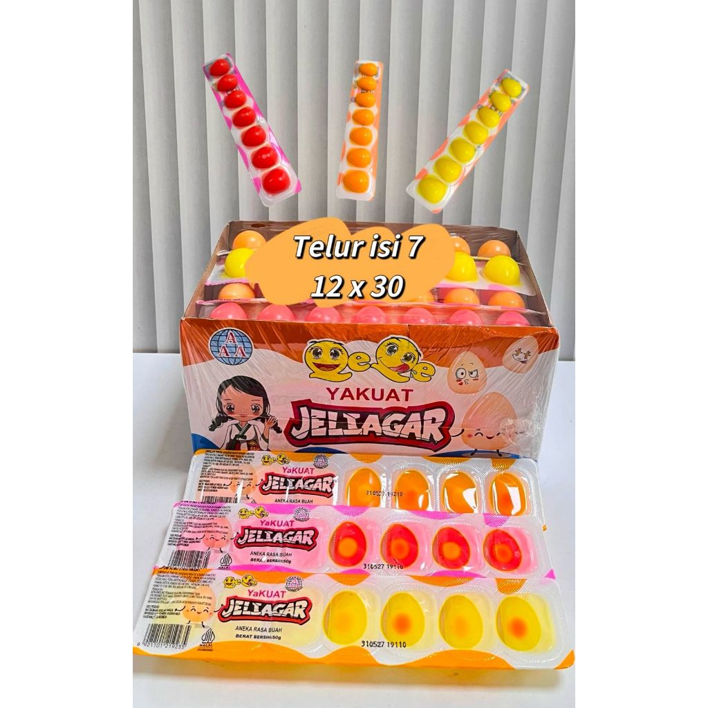 AAA Permen Jelly 7 TELUR   30 Stip