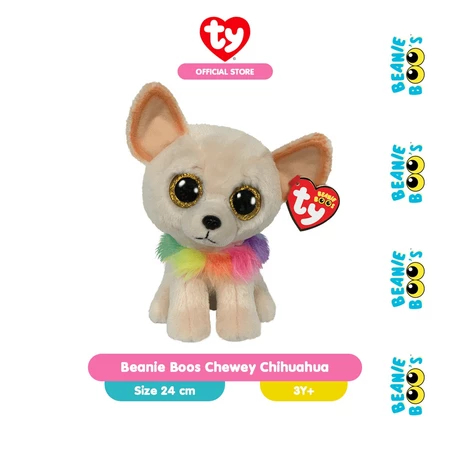 TY Toys Beanie Boos Chewey Chihuahua M - Boneka Anjing Chihuahua
