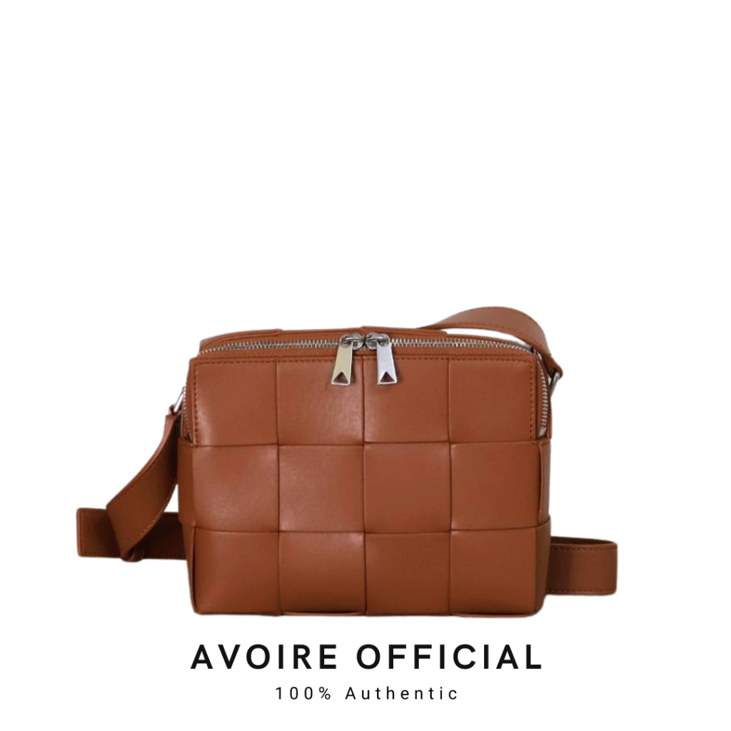 Cassette Messenger Bag in Brown