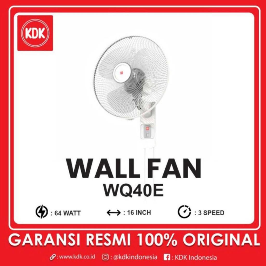 KDK Wall Fan WQ40E Kipas Angin Dinding 16 Inch 40 cm 3 Kecepatan Motor Halus Garansi 2 Tahun Origina