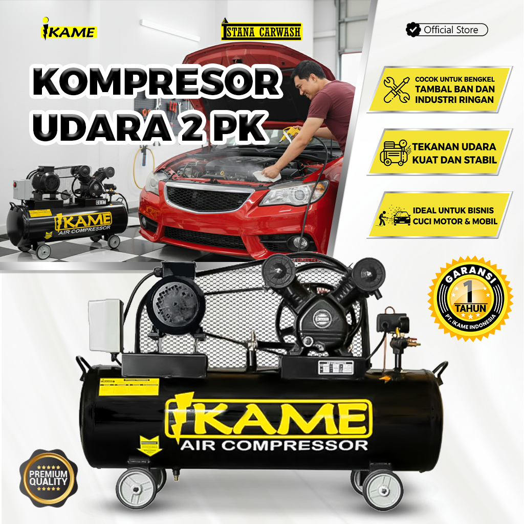 Kompresor  Angin / Kompresor Udara 2 PK Motor Listrik IKAME