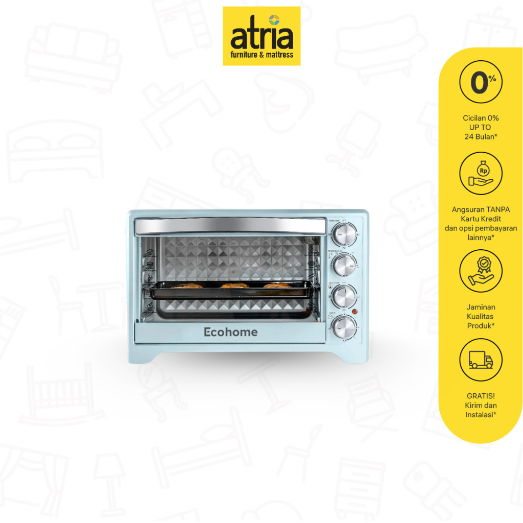 Atria Oven Toaster ECOHOME EOP-888.BL OVEN 38L