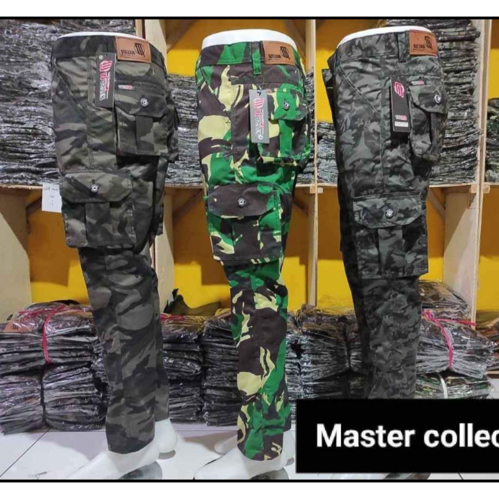 celana cargo loreng pria wanita celana panjang loreng TNI