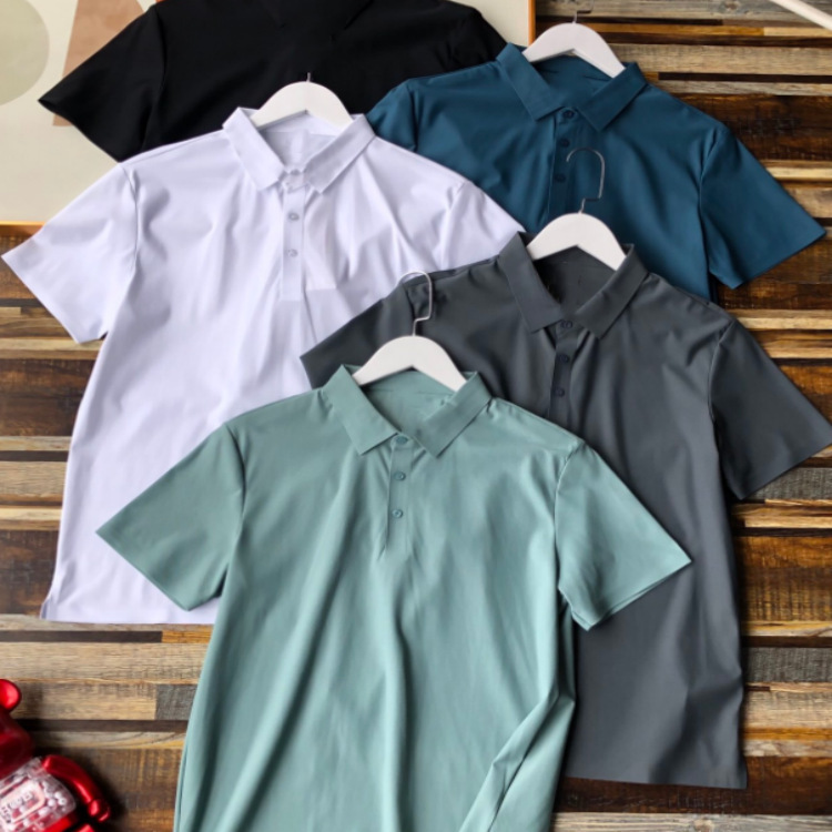 Kaos Kerah Polo Pria Seamless Pendek Dryfit Pria Tanpa Jahitan