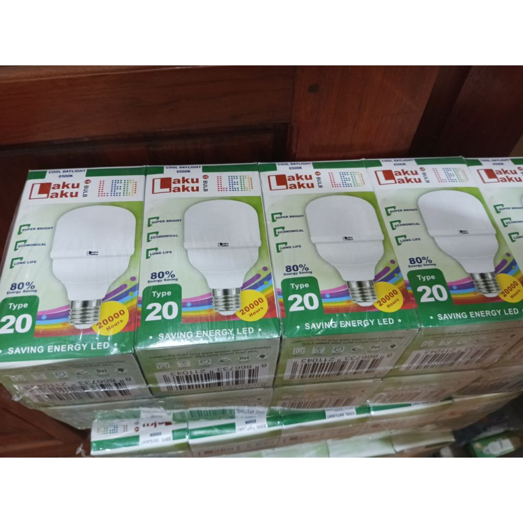 LAKU LAKU lampu led 20watt kemasan 10pcs