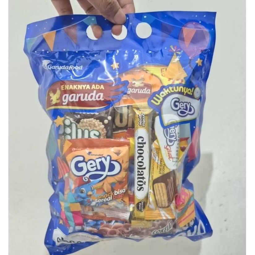 PO (PREORDER) Paket Snack Gery/Garuda 1 bag isi 8 Snack + 1 Susu