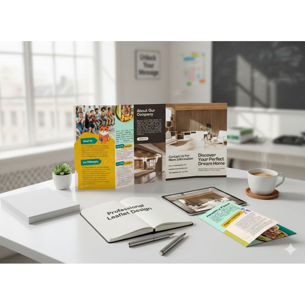 Jasa Desain Leaflet Kesehatan Leaflet Pendidikan Leaflet Parenting