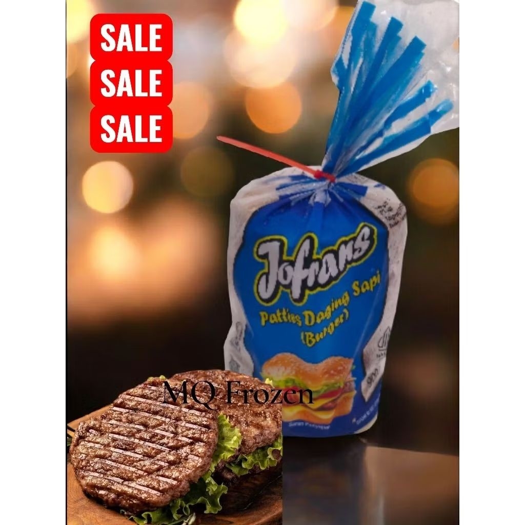 Jofrans Beef Patties 900 gr | Jofrans Daging Burger  | jofrans daging sapi burger | Patties jofrans 