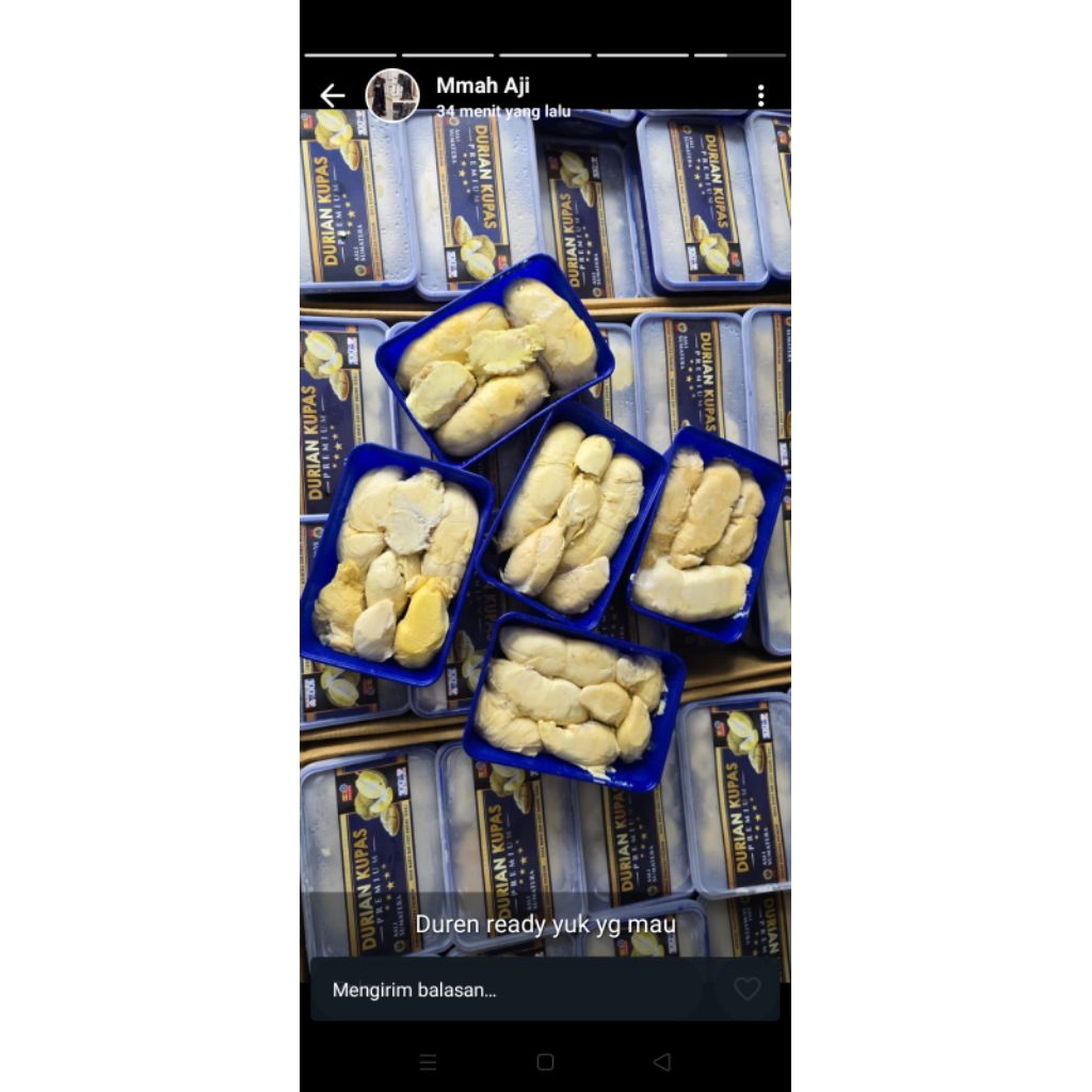 Durian Medan kupas Premium