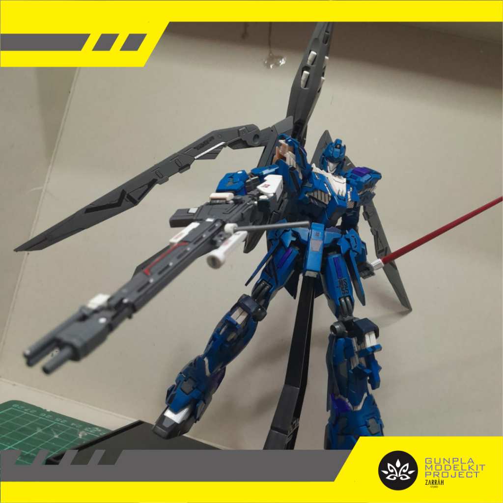 HG 144 GUNDAM DELTA DESTROYER CUSTOM BANDAI BEKAS SECOND