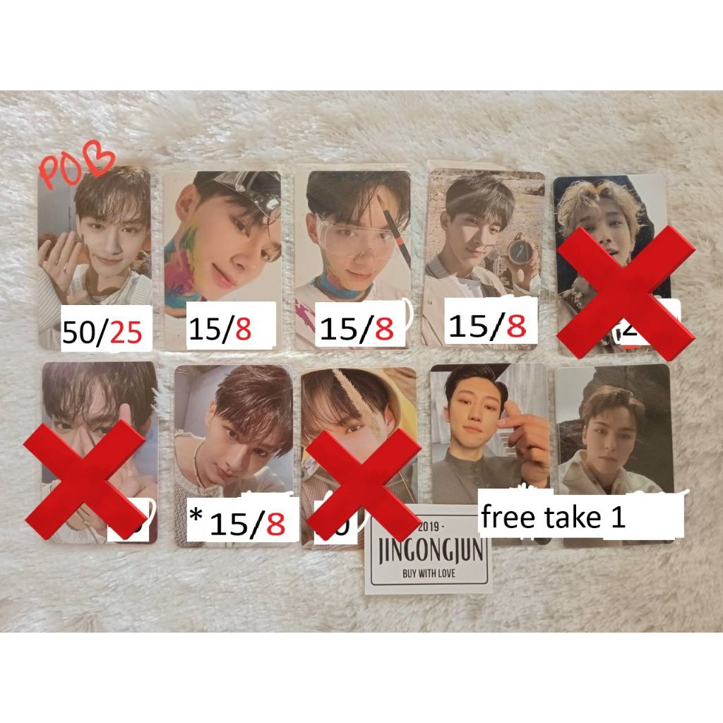 (HARGA BELUM PACKING) FTS Face The Sun seventeen svt pc photocard pob bene carver carat ver jun dk d