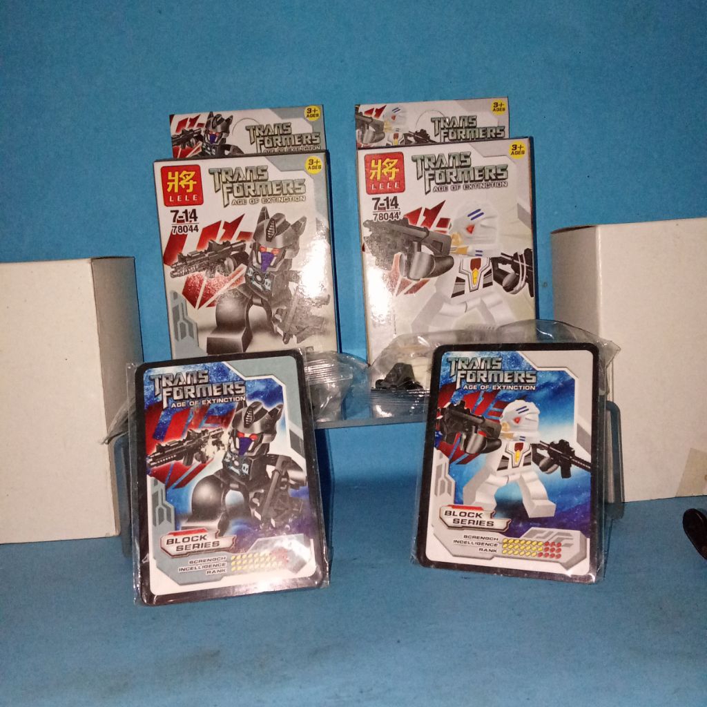 Mini Figure Brick Transformers ( heli, putih ) Lego KW