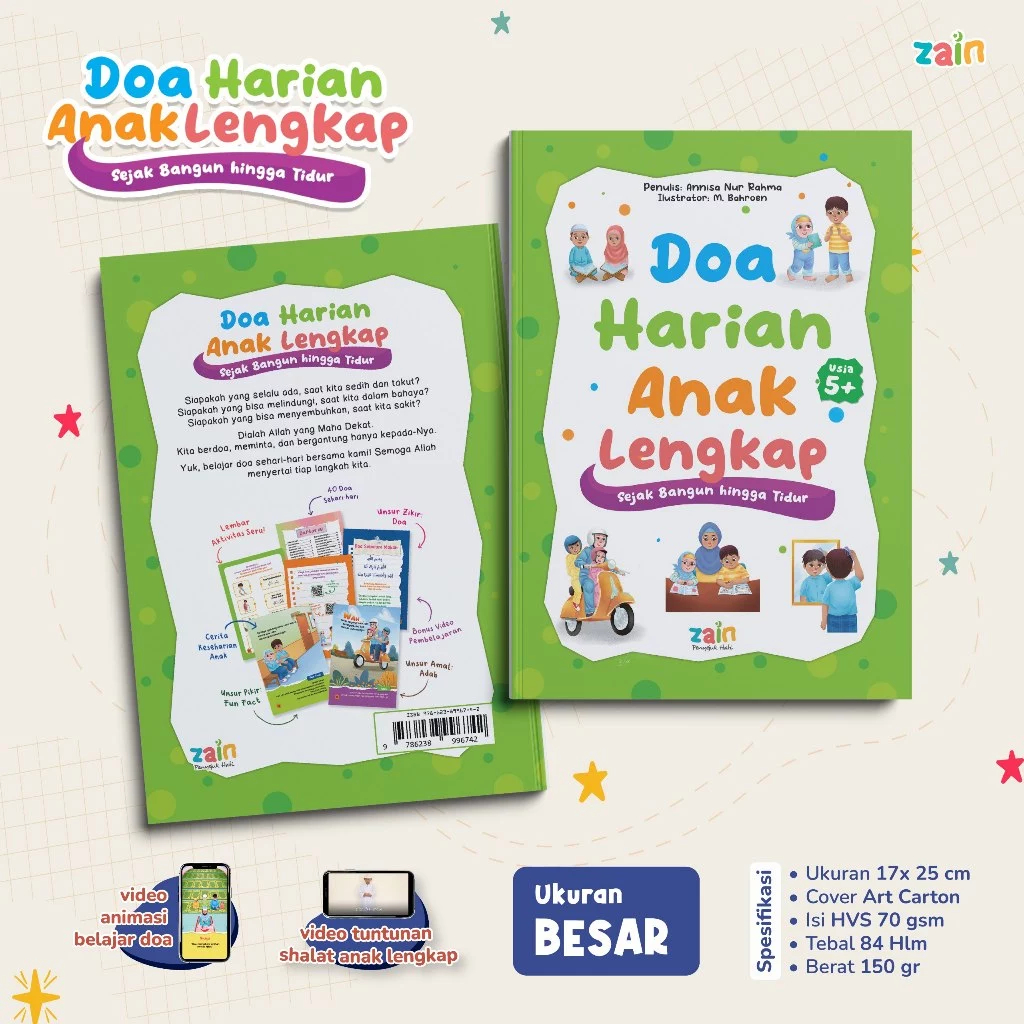 Zain - Buku Doa Harian Anak Lengkap Sejak Bangun Hingga Tidur - Belajar Berdoa Sehari Hari