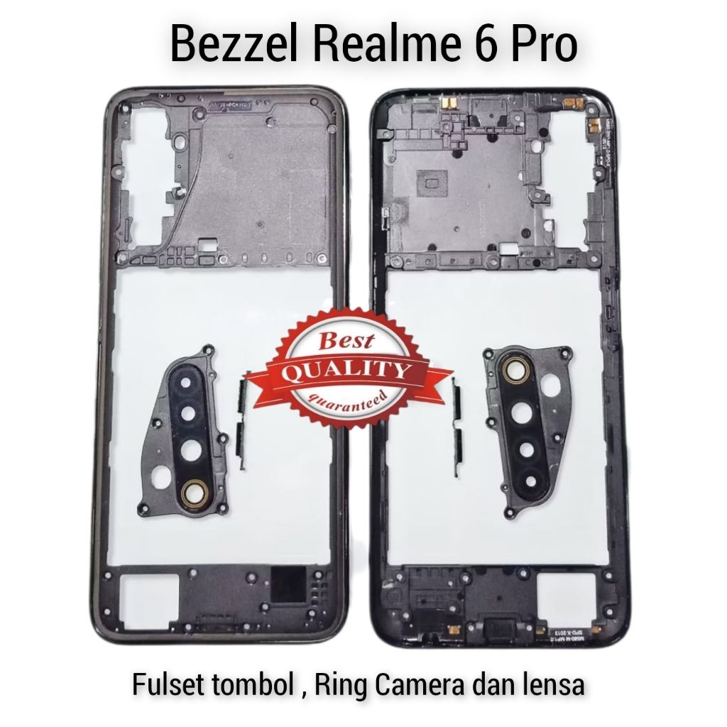 Bezzel - Casing / Skin Tulang Tengah Mesin REALME 6 Pro