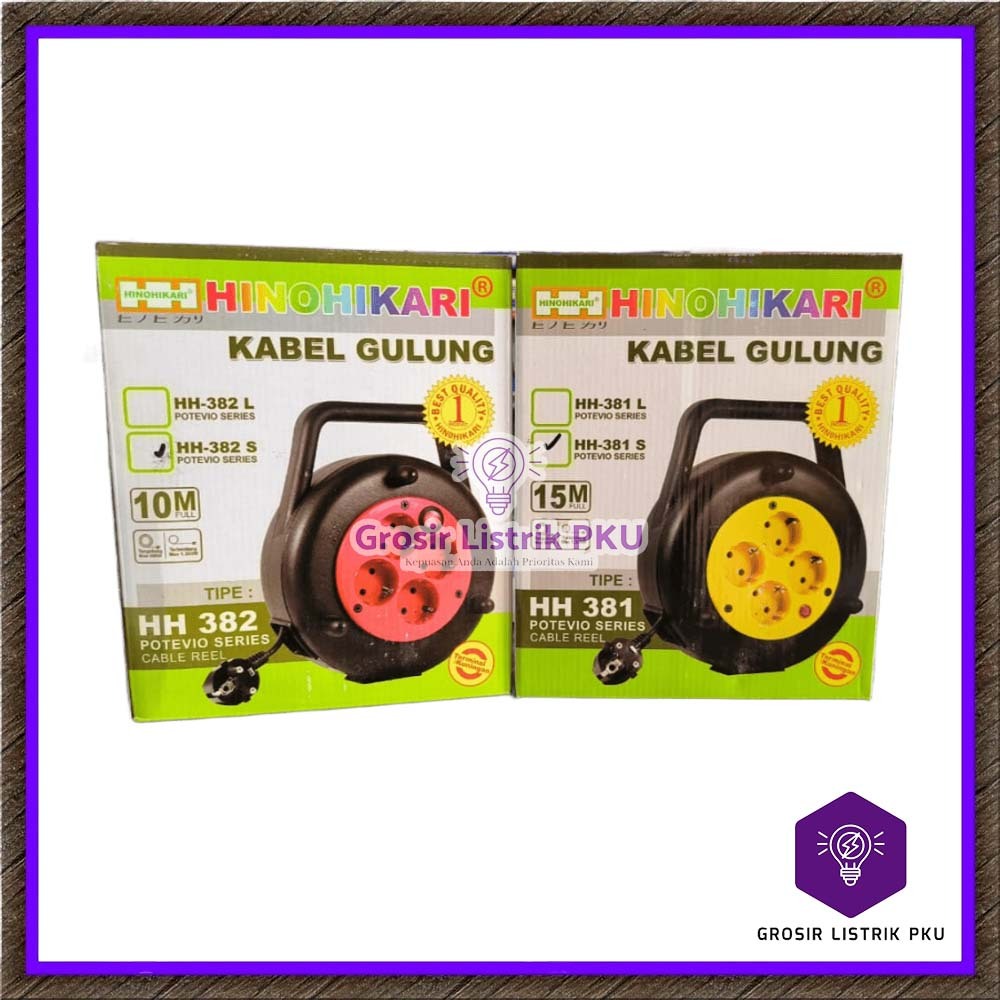 Kabel Box Hinohikari Kabel Gulungan Besar Hinohikari 10 Meter 15 Meter Cable Box Hinohikari + Switch
