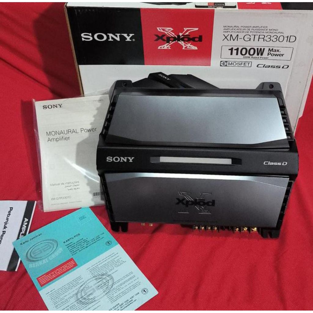 Power monoblock Sony XM-GTR3301D Power monoblock CLAS D Soni Xplod / YA Car Audio Mobil