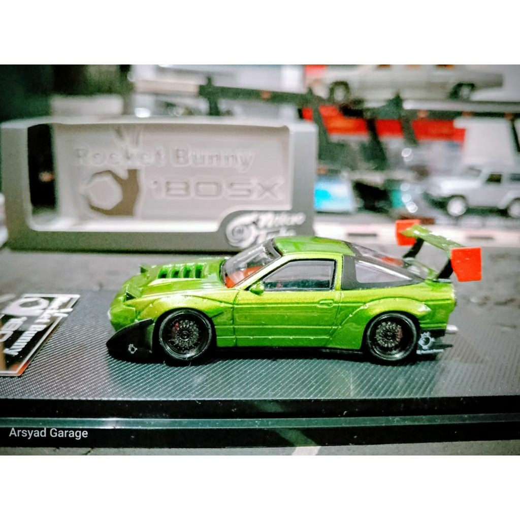 Diecast Micro Turbo Rocket Bunny 180sx Custpm Repaint by Kendal Custom Andar