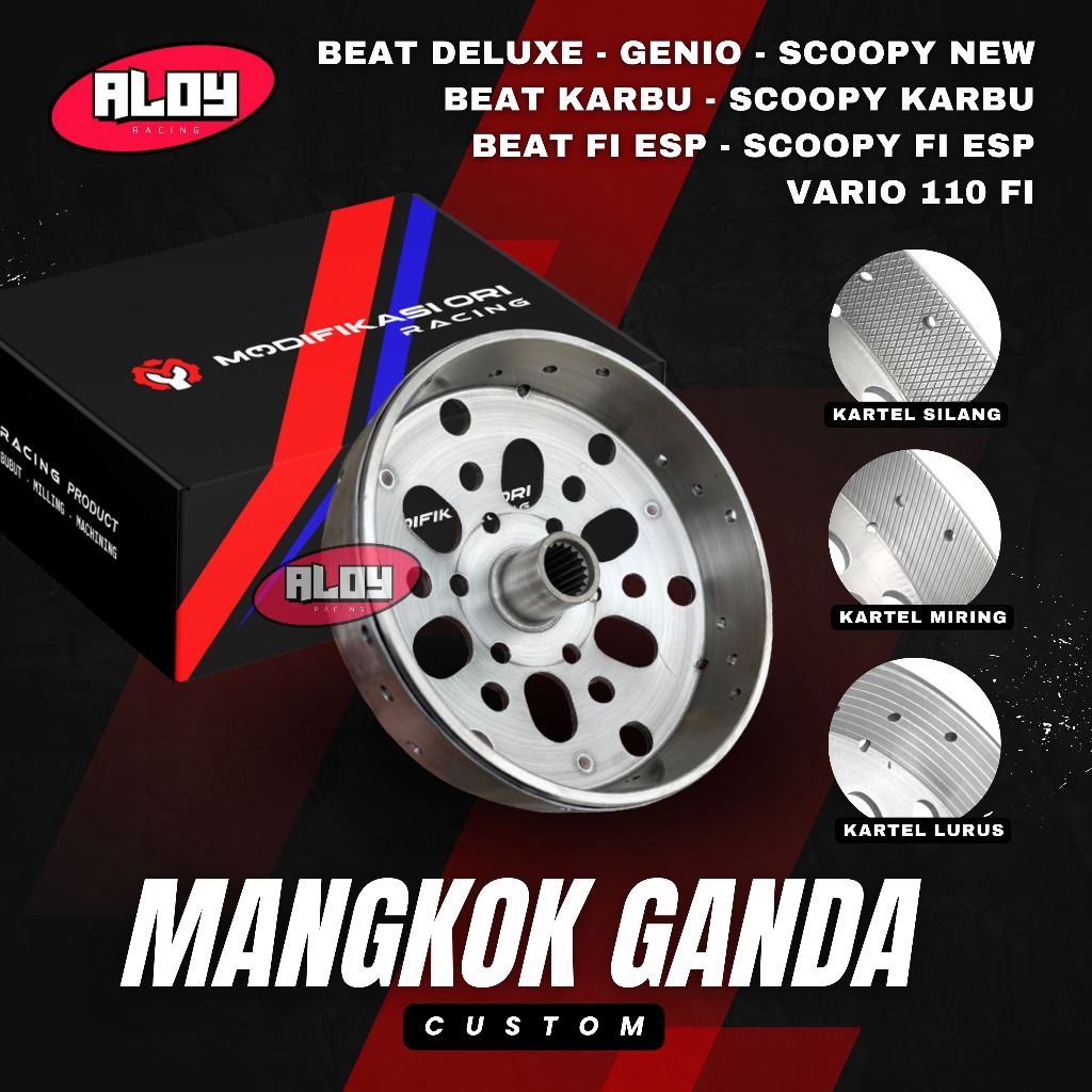 MANGKOK KAMPAS GANDA Rumah Kopling Clutch House BEAT KARBU FI ESP DELUXE SCOOPY KARBU FI ESP 2021 UP