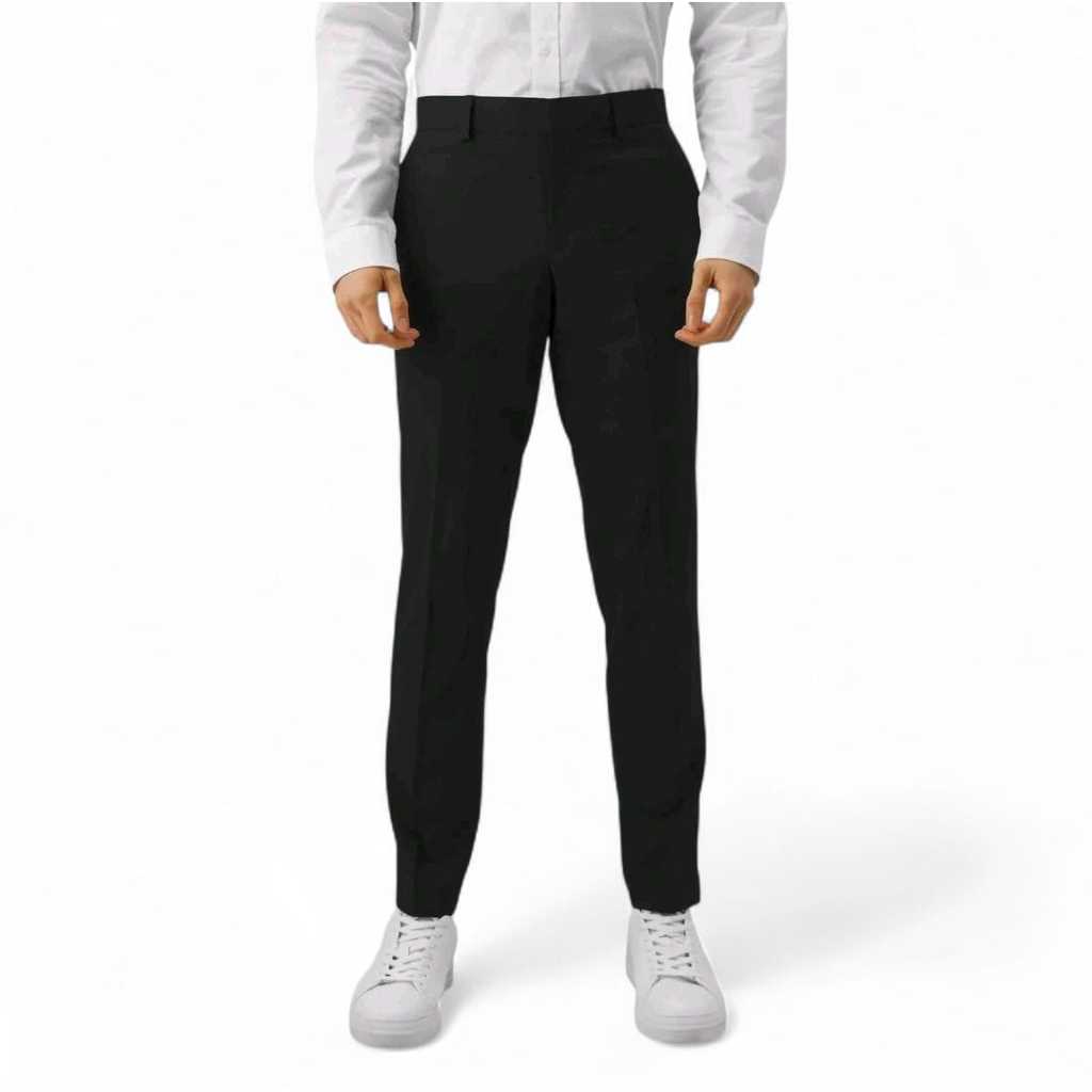 Celana Formal Pria Kerja Slim Fit Bahan Kain Woll Premium Elastis dan Stylish