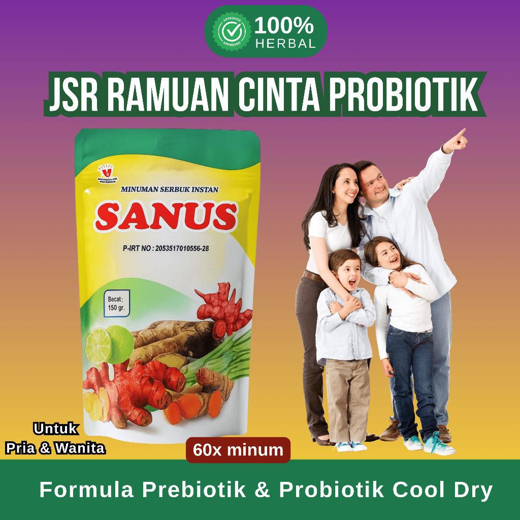 Sanus Probiotik Promil Ampuh Cepat Hamil Jsr Ramuan Cinta Suami Istri